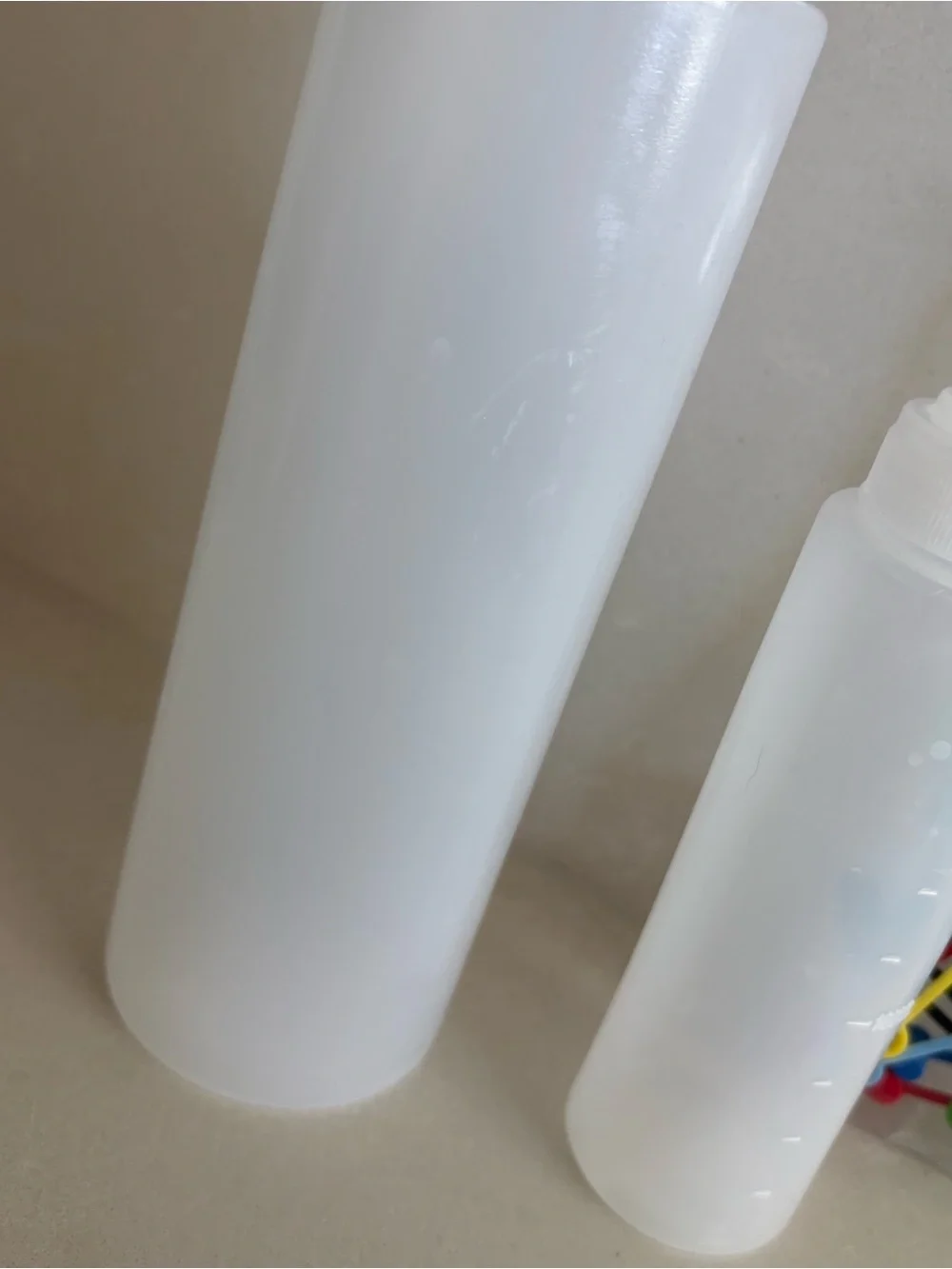 Multipurpose White Squeeze Bottles with Assorted caps